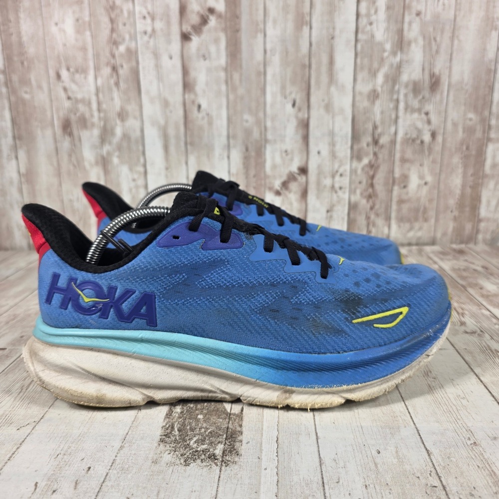 Hoka Clifton 9 Mens Running Shoes Virtual Blue Outer VRTL Size 10.5D